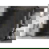 Mexen Kioto-X Duschwand Walk-in 110 x 100 cm, transparent 10 mm, gold - 800-110-202-50-00-100-X