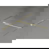 Mexen Kioto-X Duschwand Walk-in 110 x 100 cm, transparent 10 mm, gold - 800-110-202-50-00-100-X