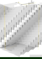 Mexen Kioto-X paroi de douche Walk-in 140 x 110 cm, transparent 10 mm, or - 800-140-202-50-00-110-X