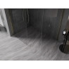Mexen Kioto-X Stijenka za tuš Walk-in 160 x 120 cm, prozirna 10 mm, zlatna - 800-160-202-50-00-120-X