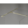 Mexen Kioto-X Stijenka za tuš Walk-in 160 x 120 cm, prozirna 10 mm, zlatna - 800-160-202-50-00-120-X