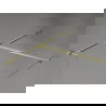 Mexen Kioto-X Duschwand Walk-in 150 x 70 cm, transparent 10 mm, gebürstetes Gold - 800-150-202-55-00-070-X