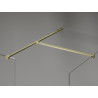 Mexen Kioto-X dušisein Walk-in 120 x 90 cm, läbipaistev 10 mm, harjatud kuldne - 800-120-202-55-00-090-X
