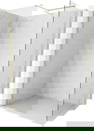 Mexen Kioto-X mampara de ducha Walk-in 150 x 90 cm, transparente 10 mm, dorado cepillado - 800-150-202-55-00-090-X