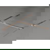 Mexen Kioto-X Duschwand Walk-in 140 x 70 cm, transparent 10 mm, Roségold - 800-140-202-60-00-070-X