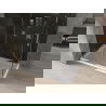 Mexen Omega Schiebedusche 140 x 80 cm, Graphit, Chrom + Duschwanne Flat, Weiß - 825-140-080-01-40-4010