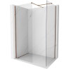 Mexen Kioto-X ścianka prysznicowa Walk-in 90 x 80 cm, transparent 10 mm, różowe złoto - 800-090-202-60-00-080-X