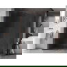 Mexen Kioto-X inloopdouchewand 110 x 80 cm, transparant 10 mm, roze goud - 800-110-202-60-00-080-X