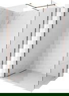 Mexen Kioto-X paroi de douche Walk-in 100 x 100 cm, transparent 10 mm, or rose - 800-100-202-60-00-100-X