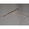 Mexen Kioto-X dušisein Walk-in 160 x 100 cm, läbipaistev 10 mm, roosa kuld - 800-160-202-60-00-100-X
