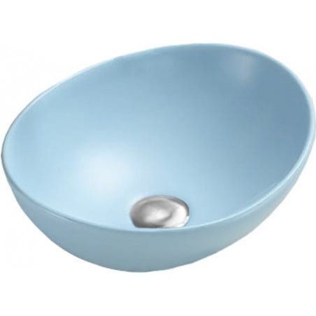 Mexen Elza lavabo à poser 40 x 33 cm, bleu mat - 21014049