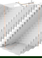 Mexen Kioto-X Πάνελ ντους Walk-in 120 x 90 cm, διαφανές 10 mm, βουρτσισμένος χαλκός