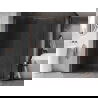 Mexen Kioto-X Duschwand Walk-in 110 x 100 cm, transparent 10 mm, gebürstetes Kupfer - 800-110-202-65-00-100-X