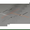 Mexen Kioto-X Duschwand Walk-in 110 x 100 cm, transparent 10 mm, gebürstetes Kupfer - 800-110-202-65-00-100-X
