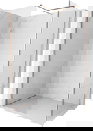 Mexen Kioto-X paroi de douche Walk-in 140 x 110 cm, transparent 10 mm, cuivre brossé - 800-140-202-65-00-110-X