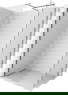 Mexen Kioto-X paroi de douche Walk-in 90 x 90 cm, transparent 10 mm, gris canon brossé - 800-090-202-66-00-090-X