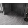 Mexen Kioto-X paroi de douche Walk-in 90 x 90 cm, transparent 10 mm, gris canon brossé - 800-090-202-66-00-090-X