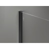 Mexen Kioto-X dušisein Walk-in 80 x 70 cm, läbipaistev 10 mm, must - 800-080-202-70-00-070-X