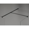 Mexen Kioto-X dušisein Walk-in 80 x 70 cm, läbipaistev 10 mm, must - 800-080-202-70-00-070-X