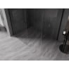 Mexen Kioto-X Duschwand Walk-in 150 x 100 cm, transparent 10 mm, schwarz - 800-150-202-70-00-100-X