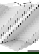 Mexen Kioto-X paroi de douche Walk-in 160 x 100 cm, transparent 10 mm, noir - 800-160-202-70-00-100-X