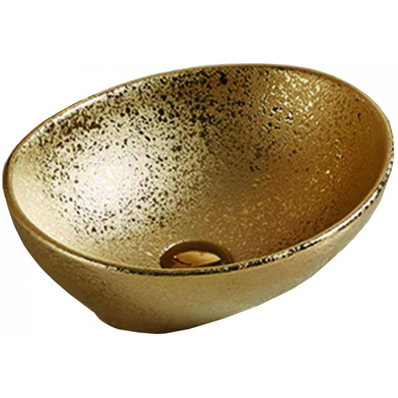 Mexen Elza vasque à poser 40 x 33 cm, dorée - 21014050