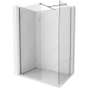 Mexen Kioto-X Tuš pregrada Walk-in 80 x 70 cm, prozirna 10 mm, gun metal - 800-080-202-95-00-070-X