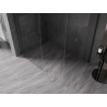 Mexen Kioto-X Tuš pregrada Walk-in 80 x 70 cm, prozirna 10 mm, gun metal - 800-080-202-95-00-070-X