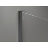 Mexen Kioto-X Tuš pregrada Walk-in 80 x 70 cm, prozirna 10 mm, gun metal - 800-080-202-95-00-070-X