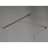 Mexen Kioto-X Tuš pregrada Walk-in 80 x 70 cm, prozirna 10 mm, gun metal - 800-080-202-95-00-070-X