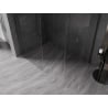 Mexen Kioto-X Walk-in Shower Wall 130 x 90 cm, transparent 10 mm, gun metal - 800-130-202-95-00-090-X
