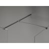 Mexen Kioto-X paroi de douche Walk-in 150 x 110 cm, transparent 10 mm, métal gun - 800-150-202-95-00-110-X
