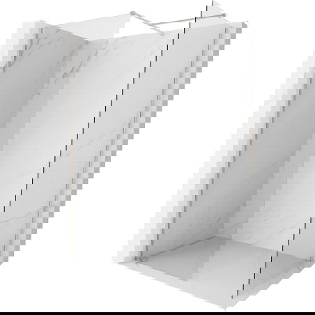 Mexen Kioto-X tuš stena Walk-in 120 x 70 cm, prozorna 10 mm, brušeni nikel - 800-120-202-97-00-070-X