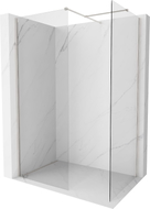 Mexen Kioto-X s tuš stijenom Walk-in 120 x 70 cm, prozirno 10 mm, brušeni nikl - 800-120-202-97-00-070-X