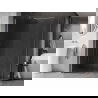 Mexen Kioto-X Duschwand Walk-in 150 x 70 cm, transparent 10 mm, gebürsteter Nickel - 800-150-202-97-00-070-X