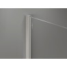 Mexen Kioto-X dušisein Walk-in 120 x 90 cm, läbipaistev 10 mm, harjatud nikkel - 800-120-202-97-00-090-X