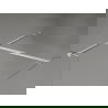 Mexen Kioto-X Duschwand Walk-in 140 x 90 cm, transparent 10 mm, gebürstetes Nickel - 800-140-202-97-00-090-X