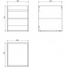 Mexen Box-A valamukapi korpus 40 cm, must matt - 91AX1-0400-470-1-71