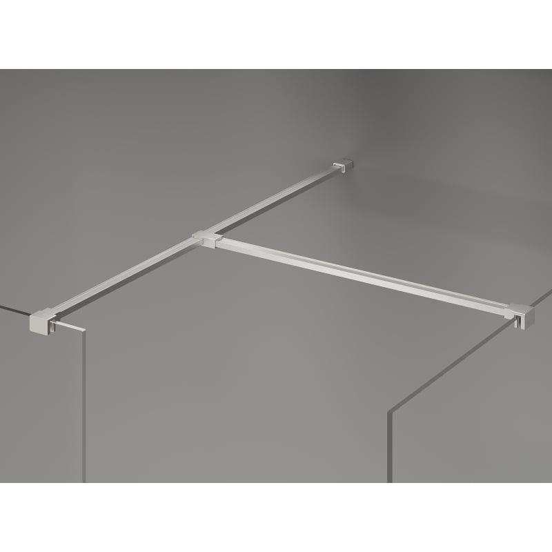 Mexen Kioto-X dušisein Walk-in 120 x 110 cm, läbipaistev 10 mm, harjatud nikkel - 800-120-202-97-00-110-X