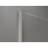 Mexen Kioto-X Duschwand Walk-in 130 x 110 cm, transparent 10 mm, gebürstetes Nickel - 800-130-202-97-00-110-X