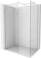 Mexen Kioto-X Walk-in tuš stijena 120 x 120 cm, prozirno 10 mm, brušeni nikal - 800-120-202-97-00-120-X