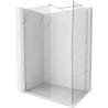 Mexen Kioto-X ścianka prysznicowa Walk-in 130 x 120 cm, transparent 10 mm, nikiel szczotkowany - 800-130-202-97-00-120-X