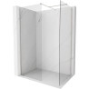 Mexen Kioto-X dušisein Walk-in 140 x 120 cm, läbipaistev 10 mm, harjatud nikkel - 800-140-202-97-00-120-X