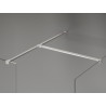 Mexen Kioto-X dušisein Walk-in 160 x 120 cm, läbipaistev 10 mm, harjatud nikkel - 800-160-202-97-00-120-X