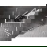 Mexen Kioto-XF inloopdouchewand met frame 130 x 100 cm, transparant 10 mm, wit - 800-130-202-04-20-100-XF