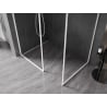 Mexen Kioto-XF Duschwand Walk-In mit Rahmen 150 x 120 cm, transparent 10 mm, weiß - 800-150-202-04-20-120-XF
