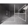 Mexen Kioto-XF Duschwand Walk-In mit Rahmen 150 x 120 cm, transparent 10 mm, weiß - 800-150-202-04-20-120-XF