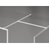 Mexen Kioto-XF Duschwand Walk-In mit Rahmen 150 x 120 cm, transparent 10 mm, weiß - 800-150-202-04-20-120-XF