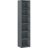 Mexen Box-A vannitoa kõrge kapi korpus 35 cm, matt grafiit - 91AX1-1600-300-1-66