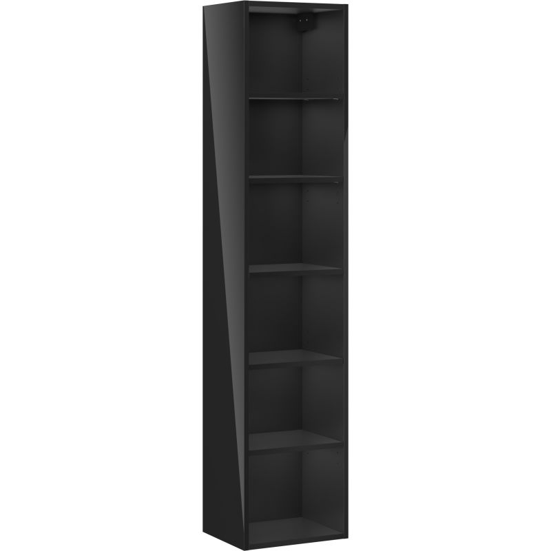 Mexen Box-A kylpyhuonepylväsrungon 35 cm, musta kiilto - 91AX1-1600-300-1-70